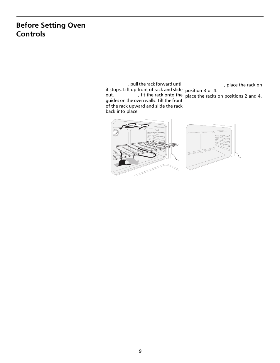 Before setting oven controls, Setting oven controls, Setting oven controls -11 | FRIGIDAIRE 316000642 User Manual | Page 9 / 20