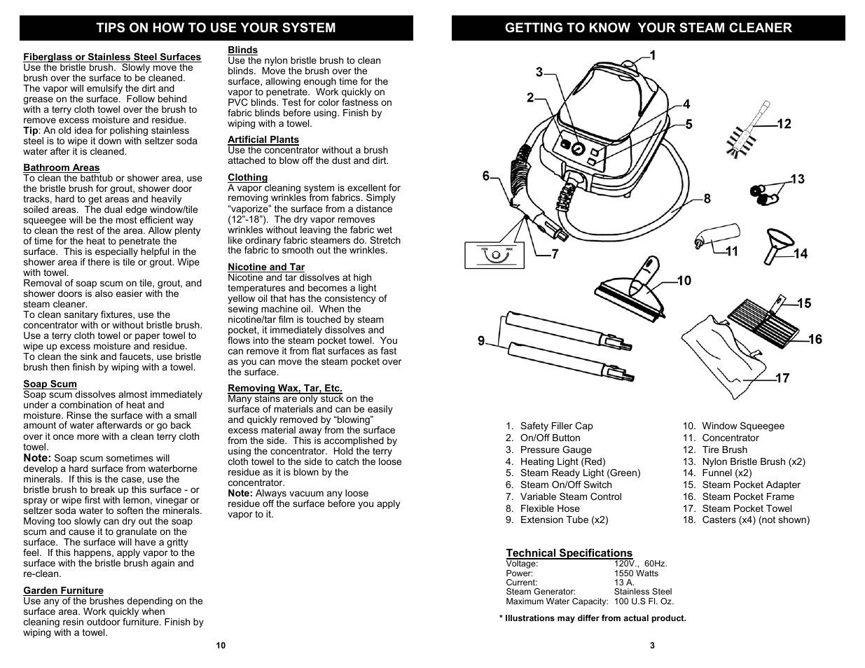 Fantom Vacuum THE SPECIALIST SC925H User Manual | Page 5 / 8