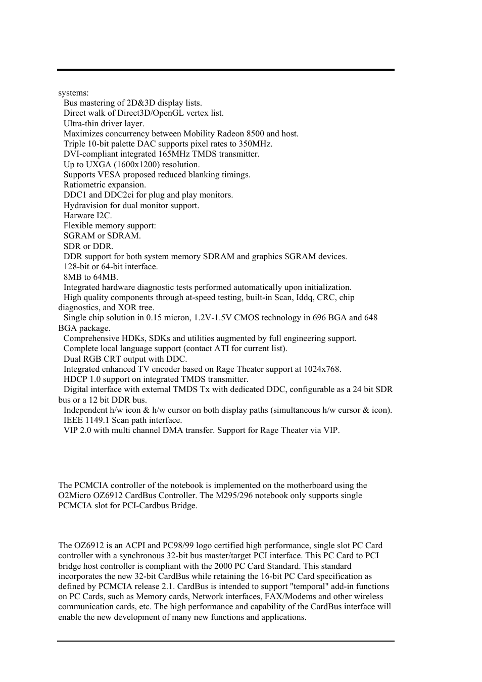 11 pcmcia controller, Hardware functional overview | FIC M296 User Manual | Page 113 / 175