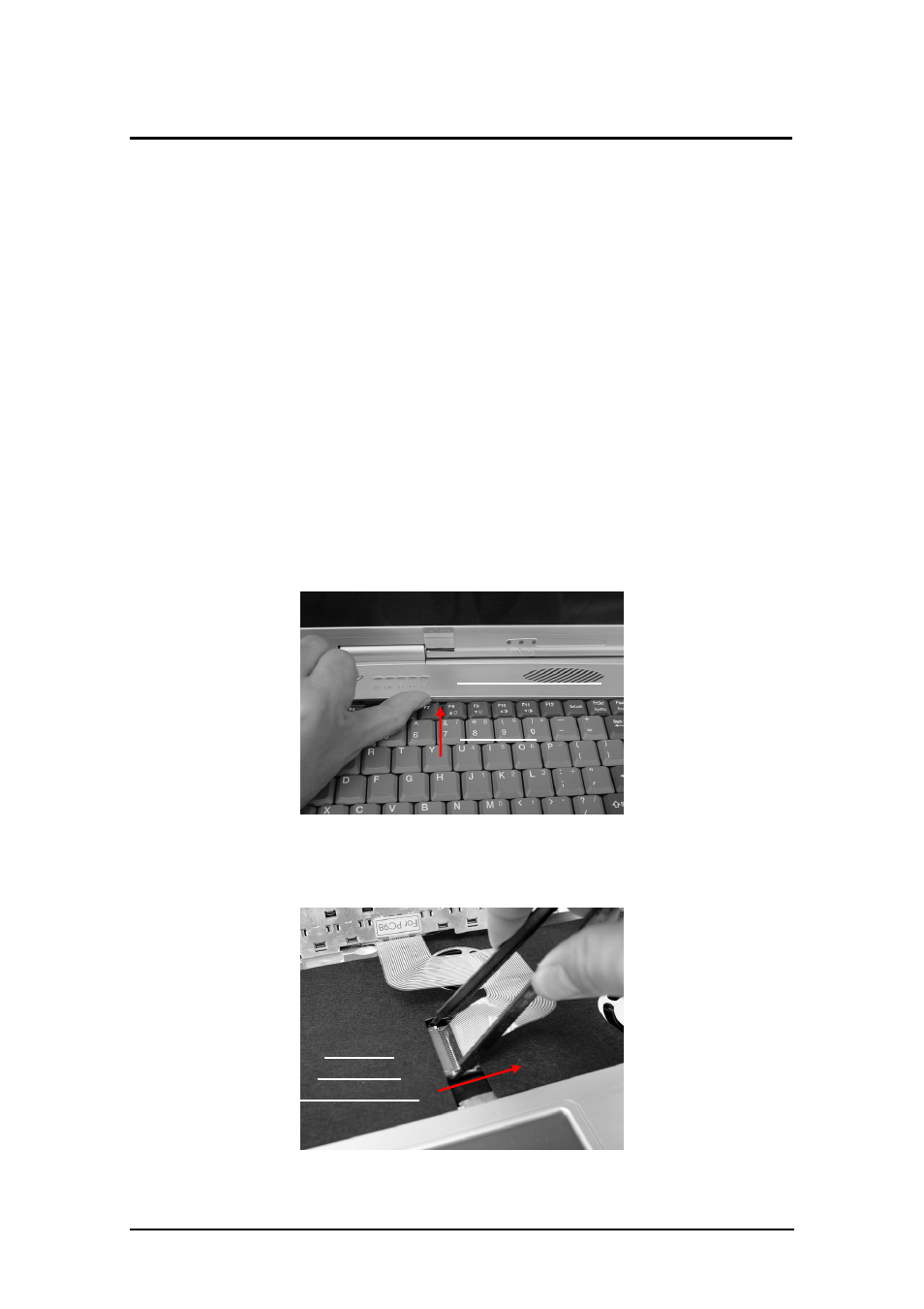 Chap5.pdf, Parts removal and replacement procedures, Removing the battery pack | Removing the keyboard | FIC M296 User Manual | Page 119 / 175