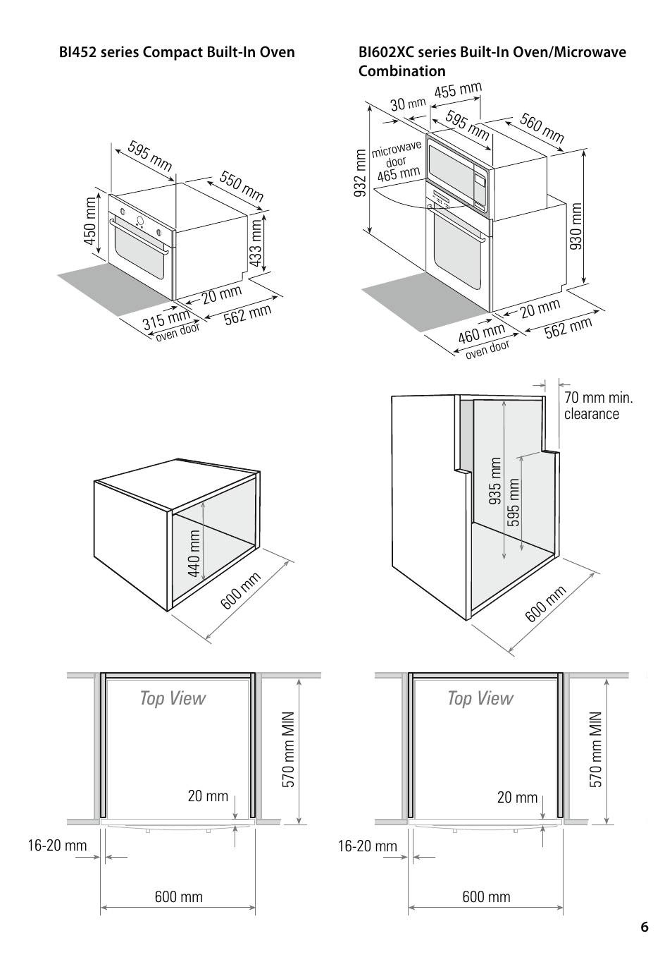 Top view | Fisher & Paykel NZ User Manual | Page 7 / 8