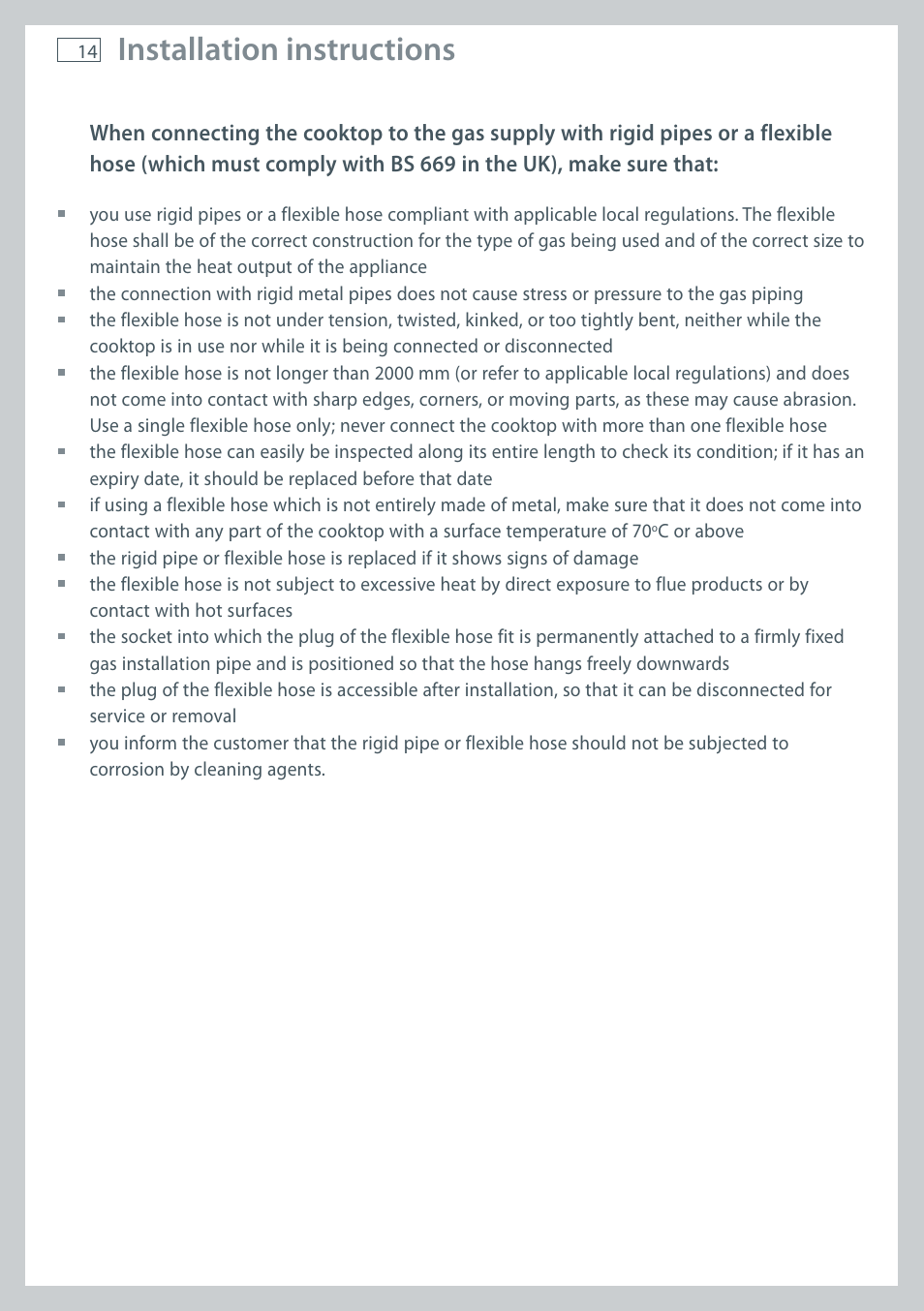 Installation instructions | Fisher & Paykel CG755 User Manual | Page 16 / 36