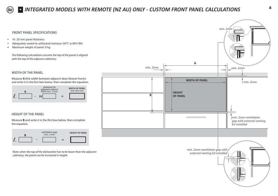 Fisher & Paykel DD90SDF(H)TX2 User Manual | Page 8 / 24