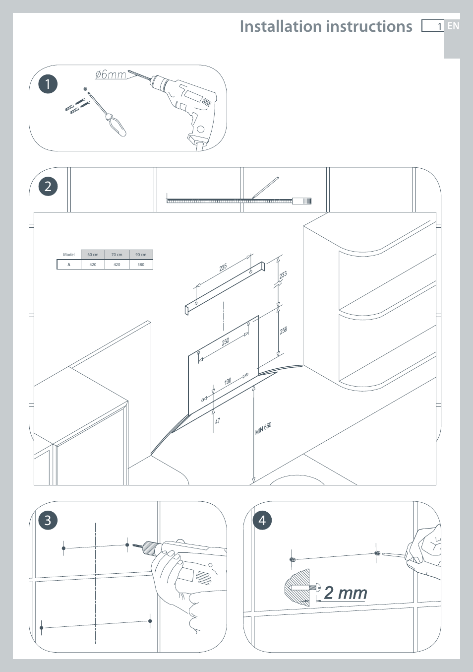 Installation instructions | Fisher & Paykel HC60CGX1 User Manual | Page 3 / 80