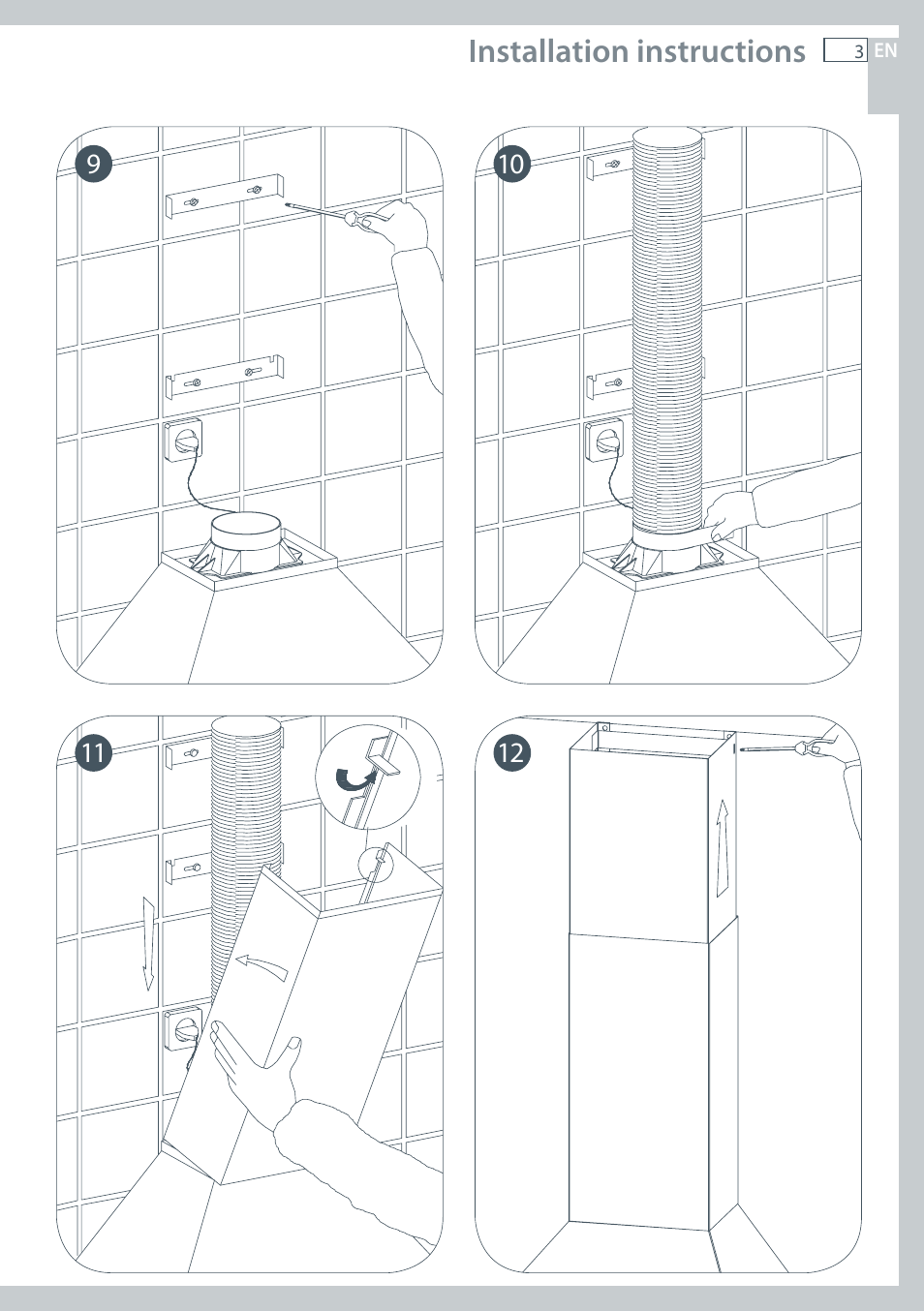 Installation instructions | Fisher & Paykel HC60CGX1 User Manual | Page 5 / 80