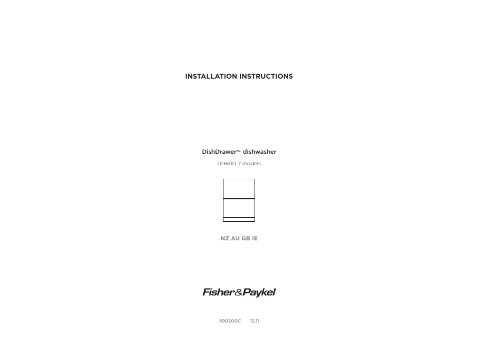 Fisher & Paykel DD60D 7 User Manual | 21 pages