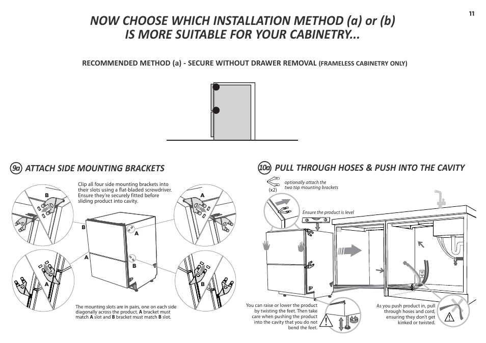 10a 9a | Fisher & Paykel DD60D 7 User Manual | Page 11 / 21