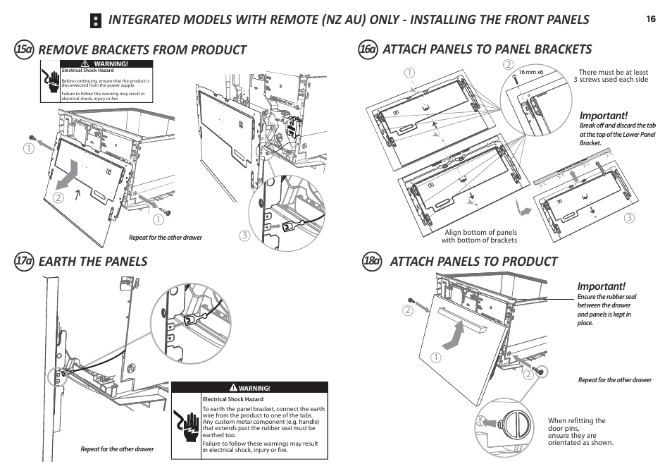 Fisher & Paykel DD60D 7 User Manual | Page 16 / 21