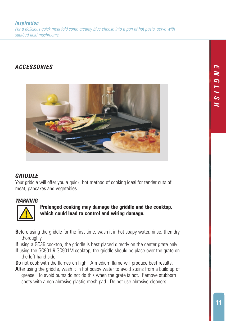 English | Fisher & Paykel GC901M User Manual | Page 13 / 24