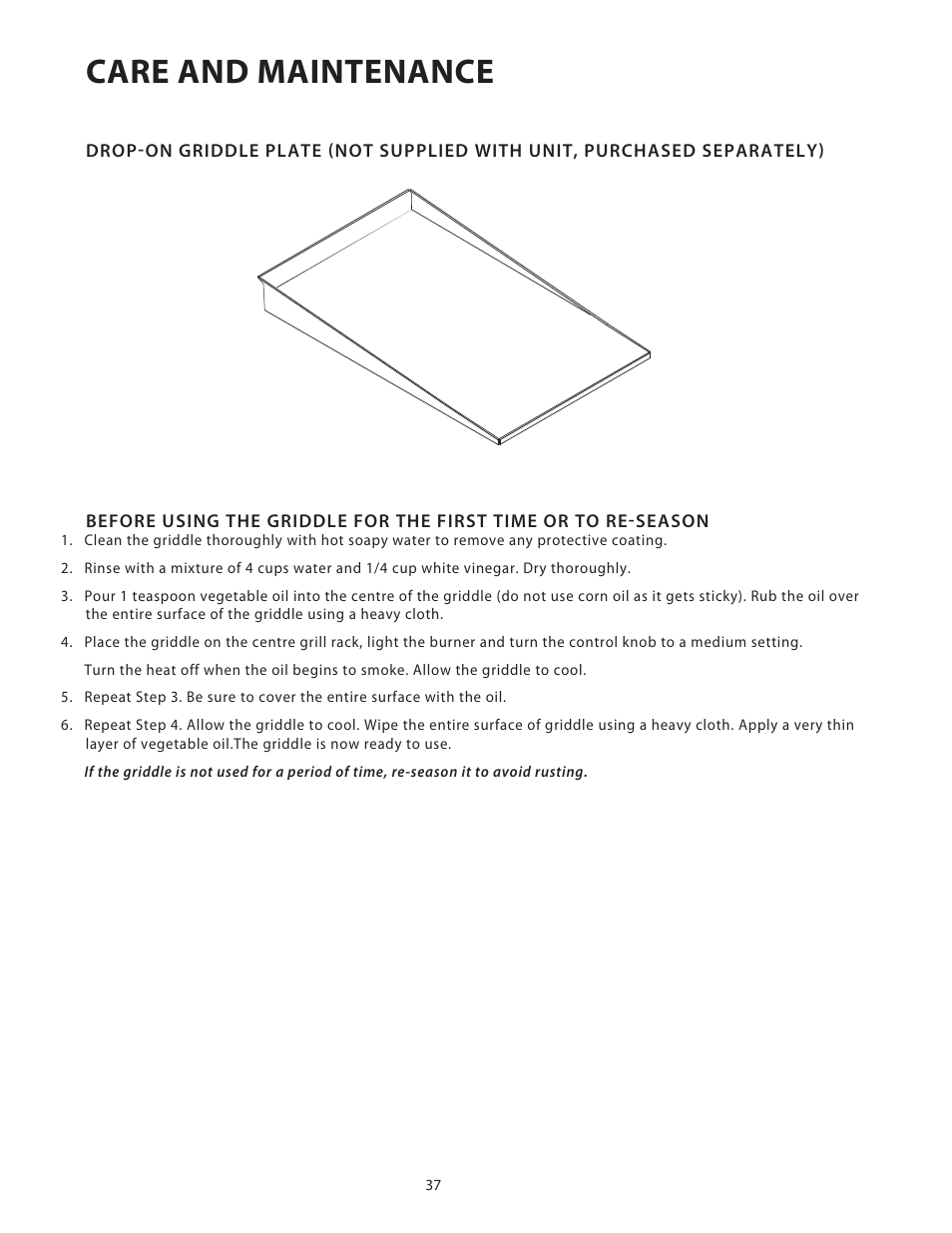 Care and maintenance | Fisher & Paykel BGB48 User Manual | Page 39 / 48