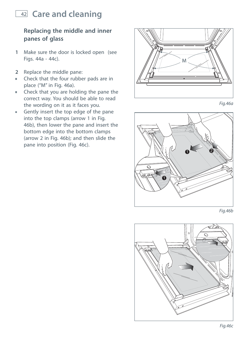 Care and cleaning | Fisher & Paykel OR120 User Manual | Page 44 / 52