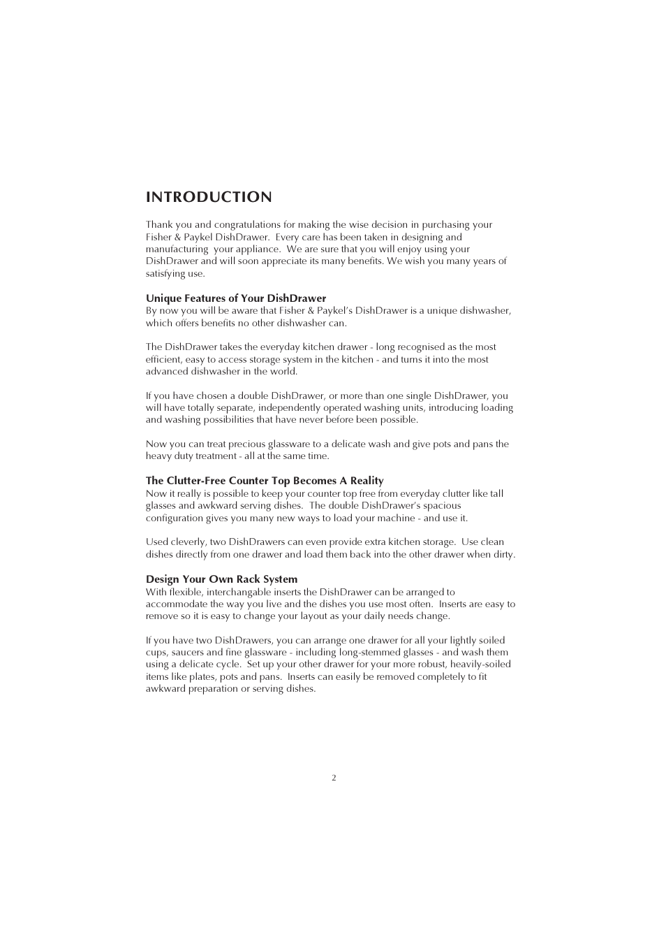 Introduction | Fisher & Paykel 525911L User Manual | Page 3 / 37