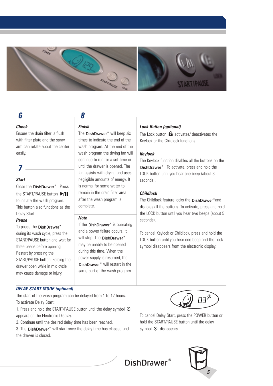 Fisher & Paykel DishDrawer User Manual | Page 7 / 32