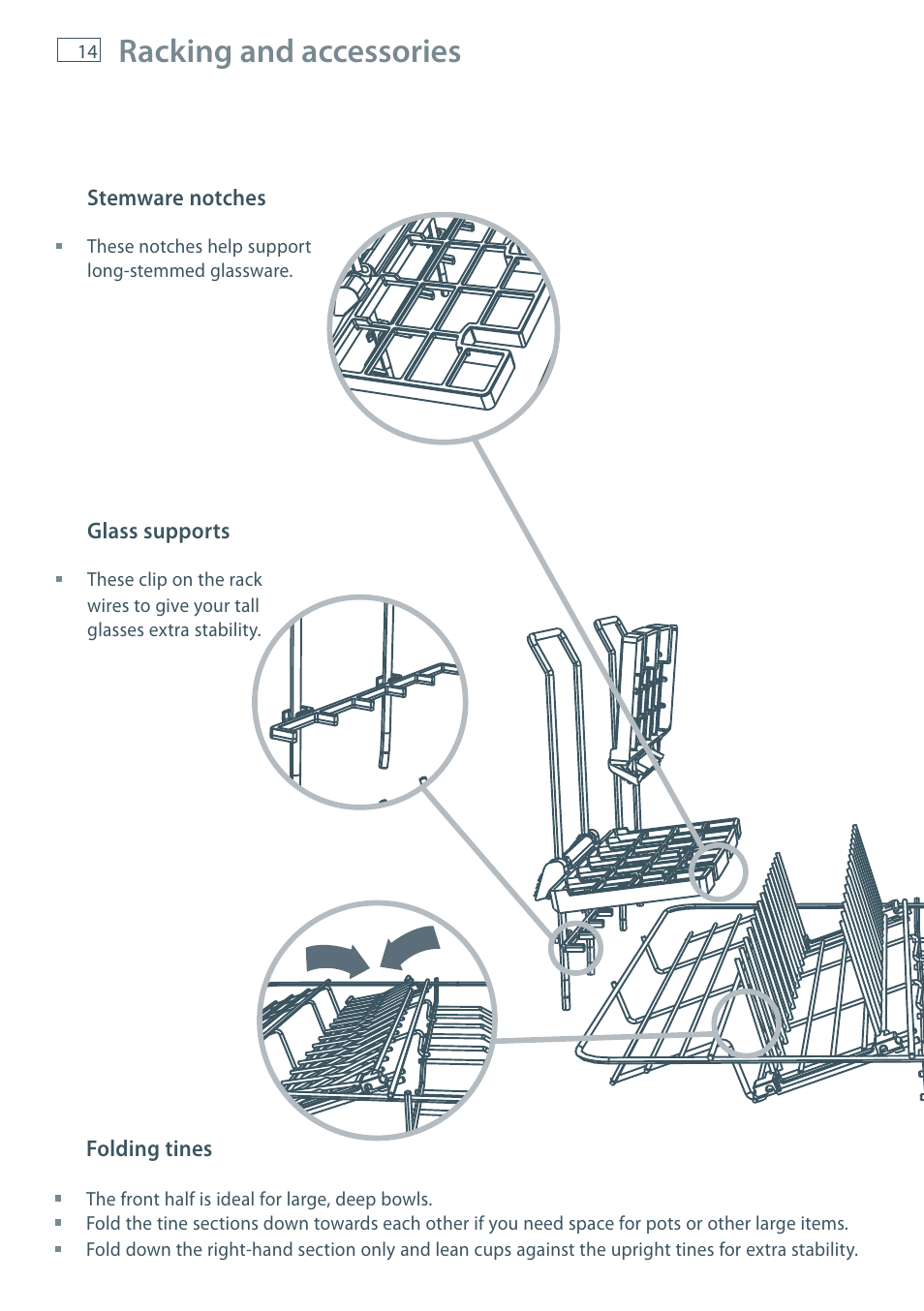 Racking and accessories | Fisher & Paykel DD60 User Manual | Page 16 / 48