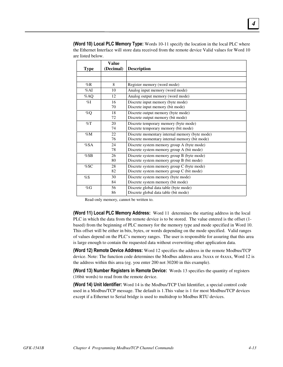 FANUC Robotics America GFK-1541B User Manual | Page 128 / 240