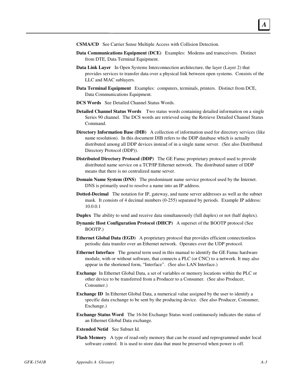 FANUC Robotics America GFK-1541B User Manual | Page 196 / 240