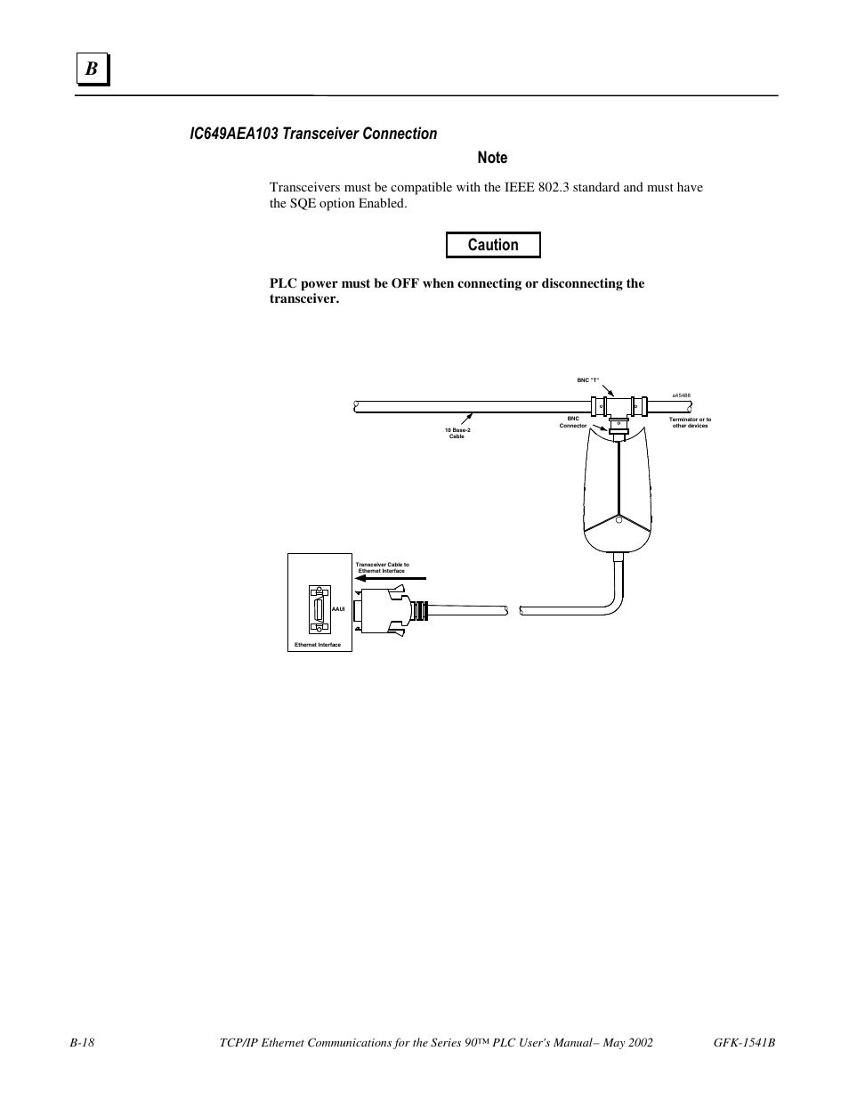 Caution | FANUC Robotics America GFK-1541B User Manual | Page 219 / 240