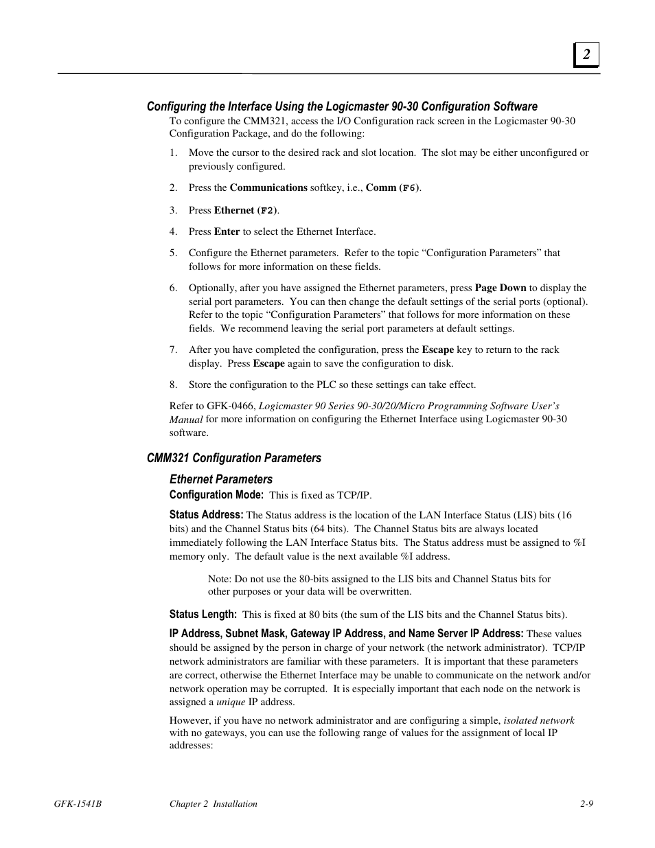 FANUC Robotics America GFK-1541B User Manual | Page 22 / 240