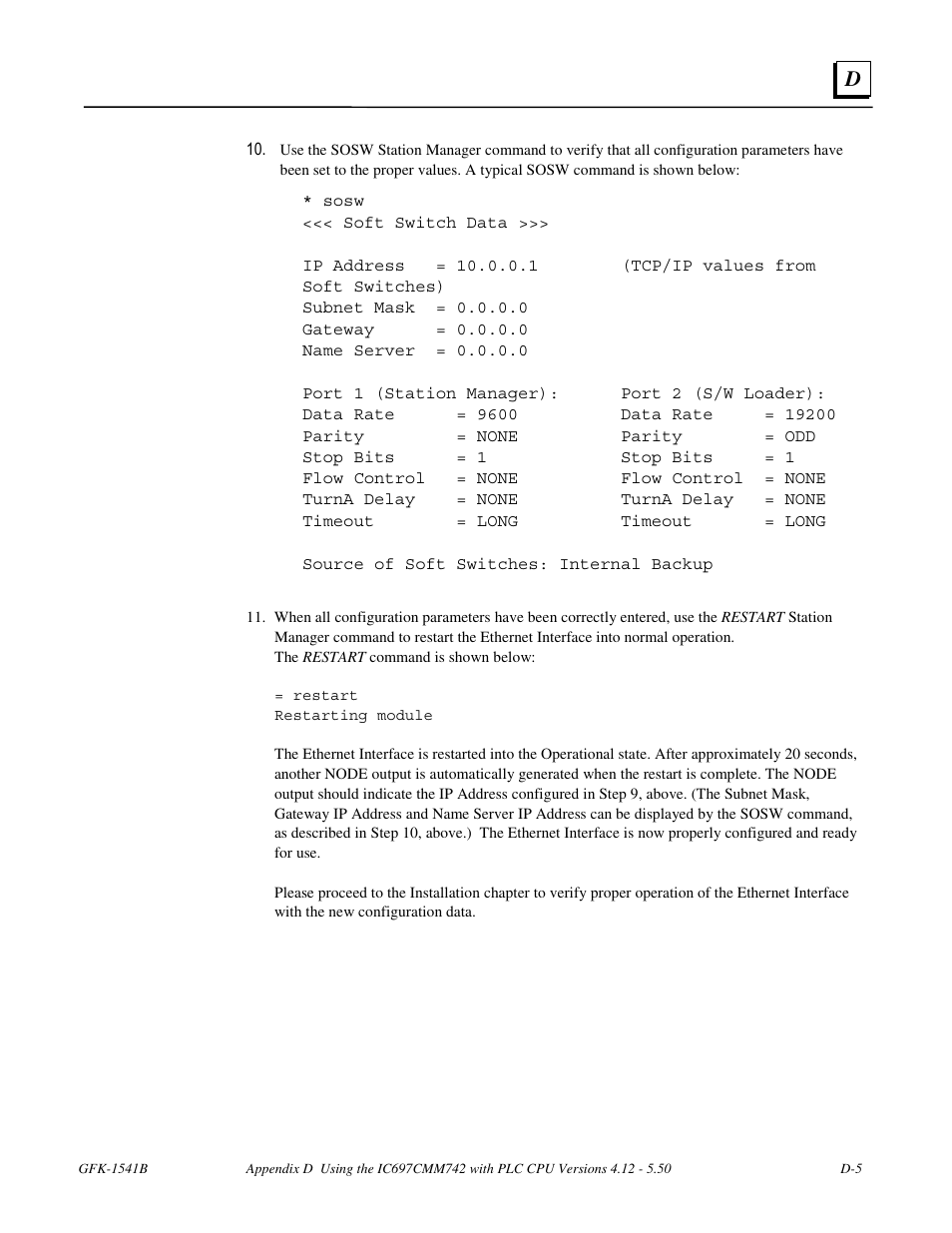 FANUC Robotics America GFK-1541B User Manual | Page 232 / 240