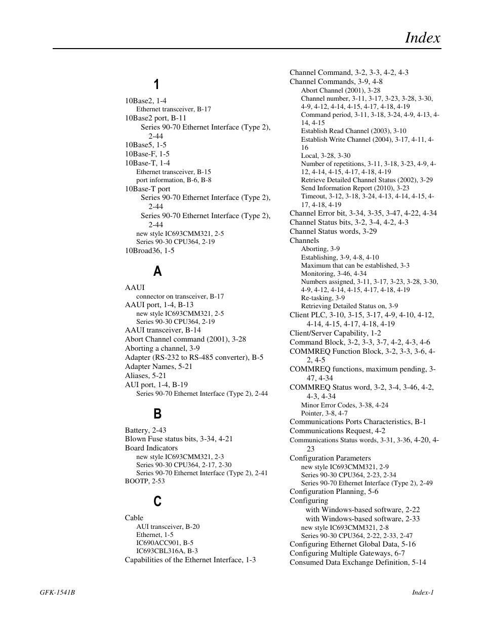 Index | FANUC Robotics America GFK-1541B User Manual | Page 236 / 240