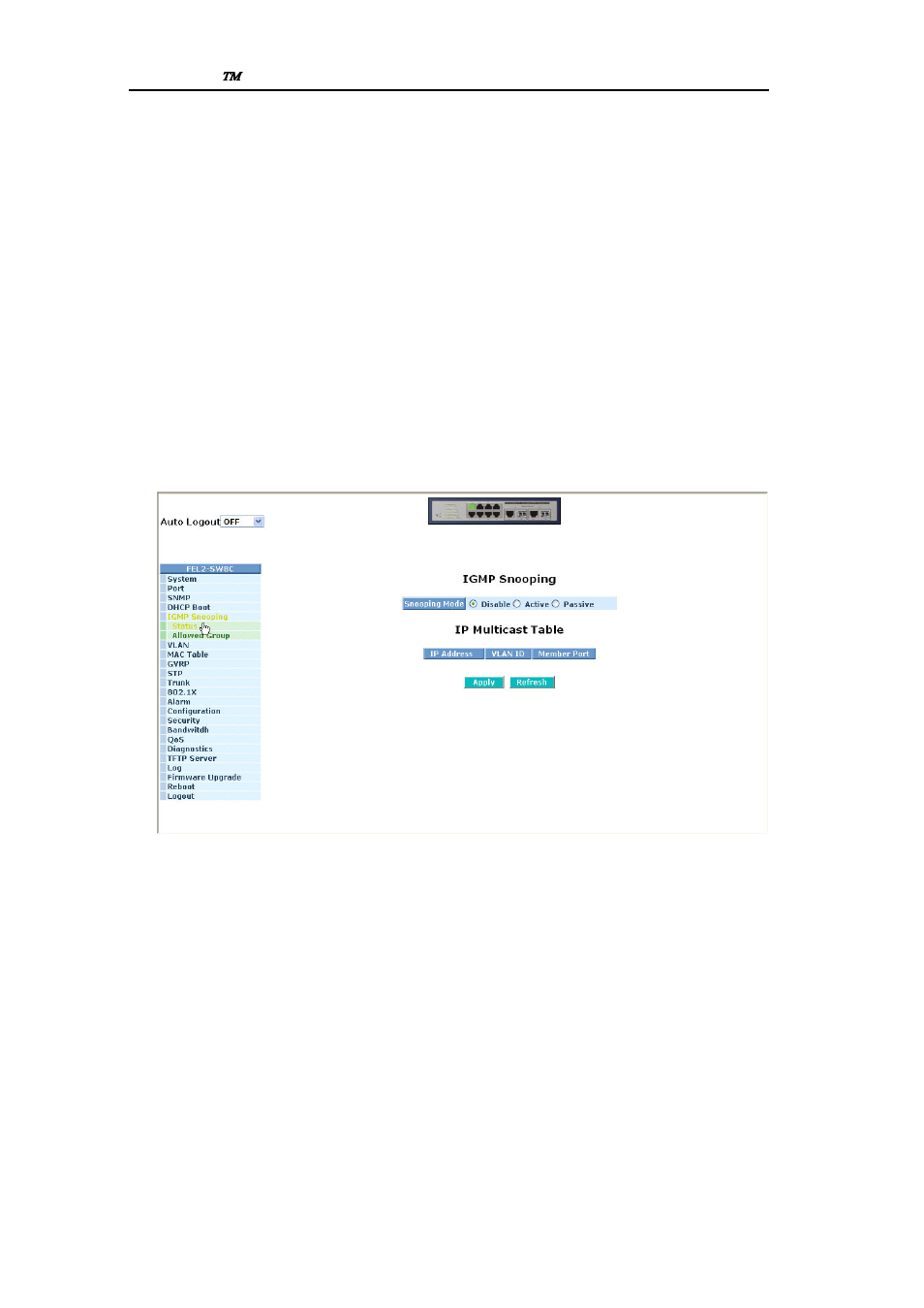 Igmp, Nooping | First Virtual Communications 065-7710 User Manual | Page 70 / 253