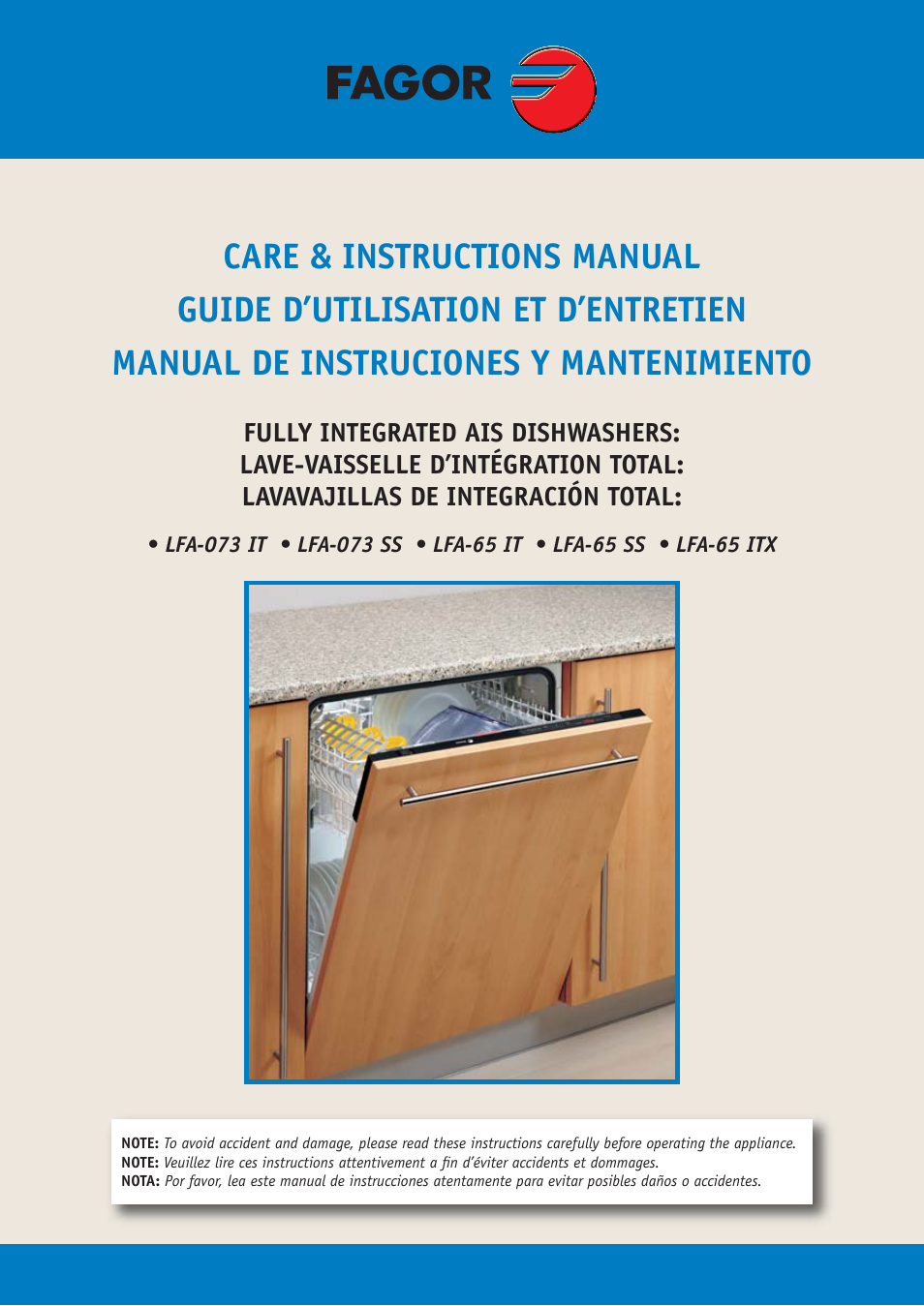 Fagor America LFA-073 IT User Manual | 78 pages