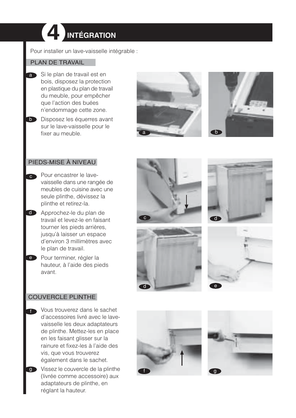 Intégration | Fagor America LFA-073 IT User Manual | Page 33 / 78