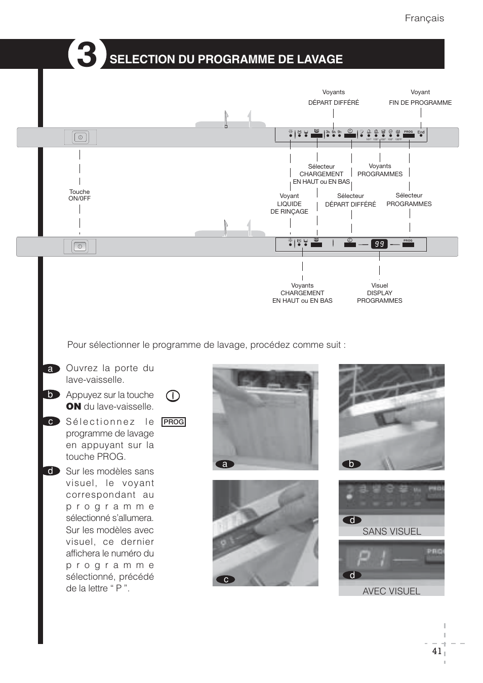 Selection du programme de lavage | Fagor America LFA-073 IT User Manual | Page 42 / 78