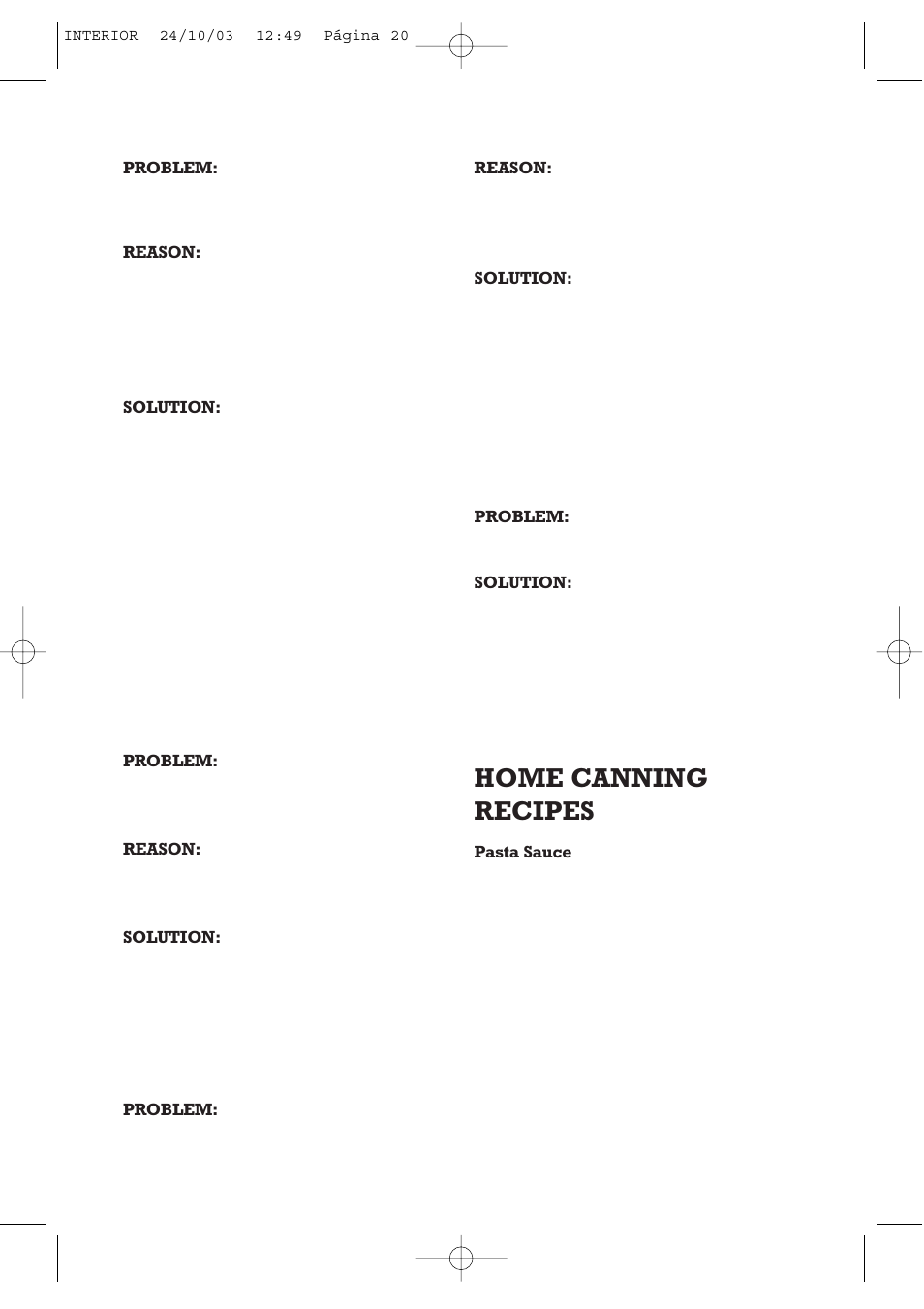 Home canning recipes | Fagor America FAGOR SPLENDID PRESSURE COOKER User Manual | Page 20 / 68