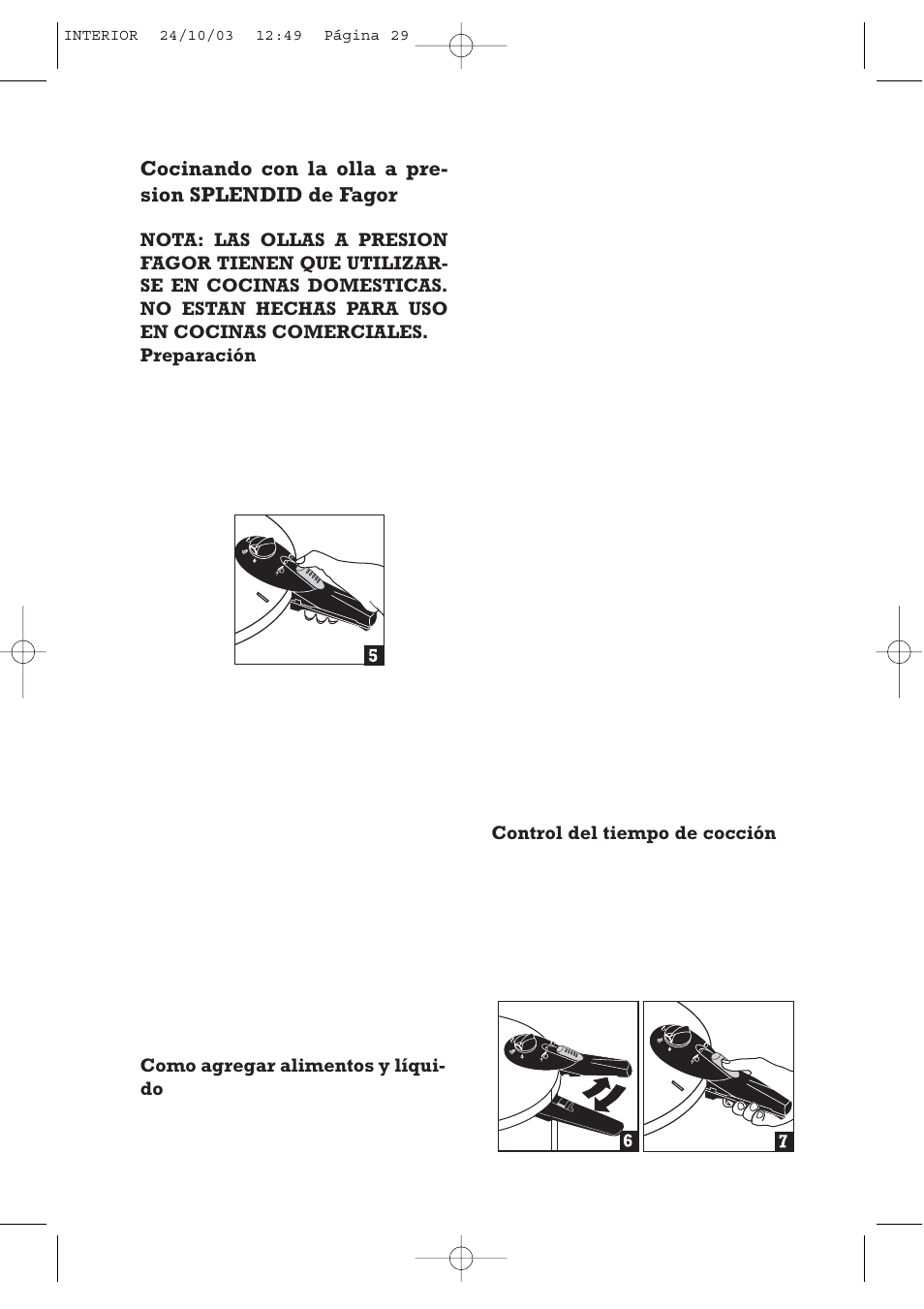 Fagor America FAGOR SPLENDID PRESSURE COOKER User Manual | Page 29 / 68