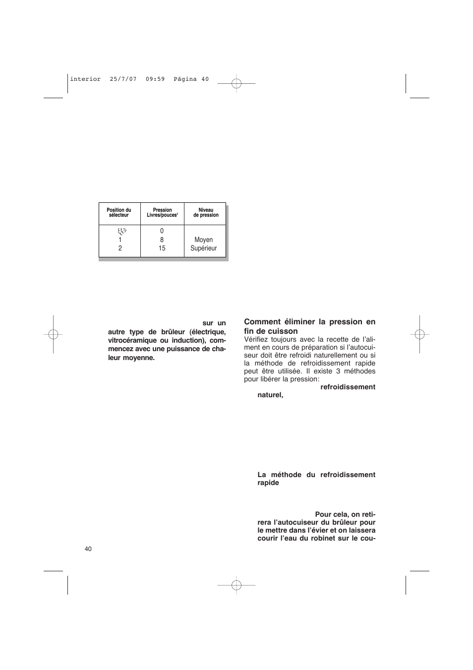 Fagor America uCOOK PRESSURE COOKER SET User Manual | Page 40 / 48