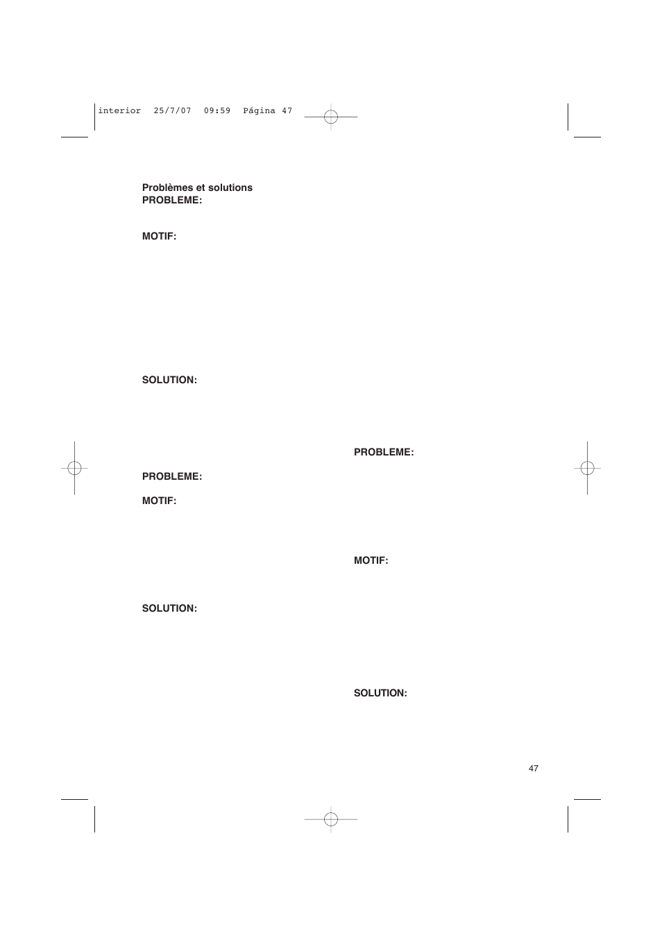 Fagor America uCOOK PRESSURE COOKER SET User Manual | Page 47 / 48