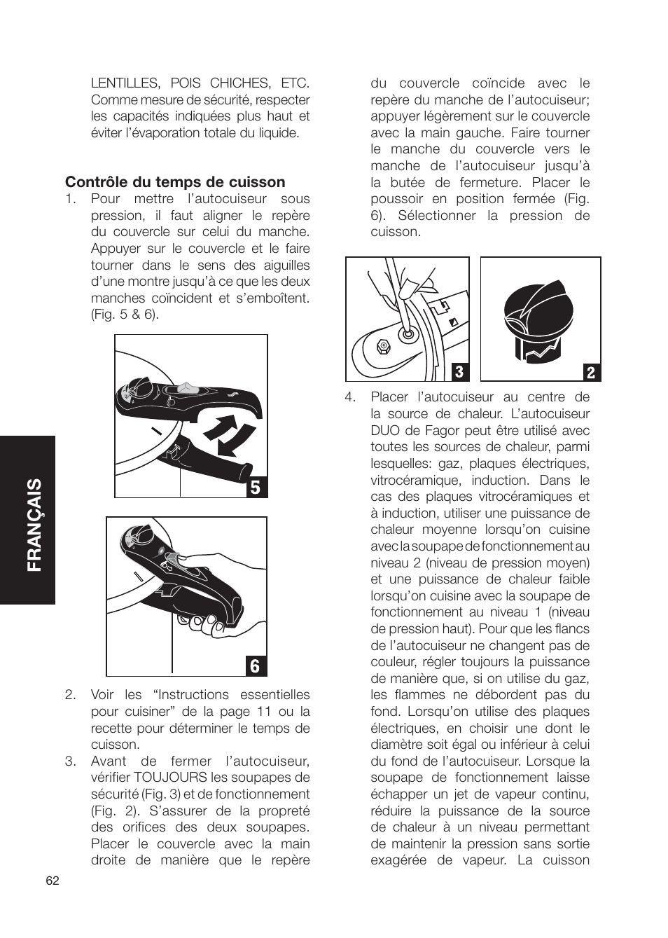 Français | Fagor America Electric Pressure Cooker User Manual | Page 62 / 76