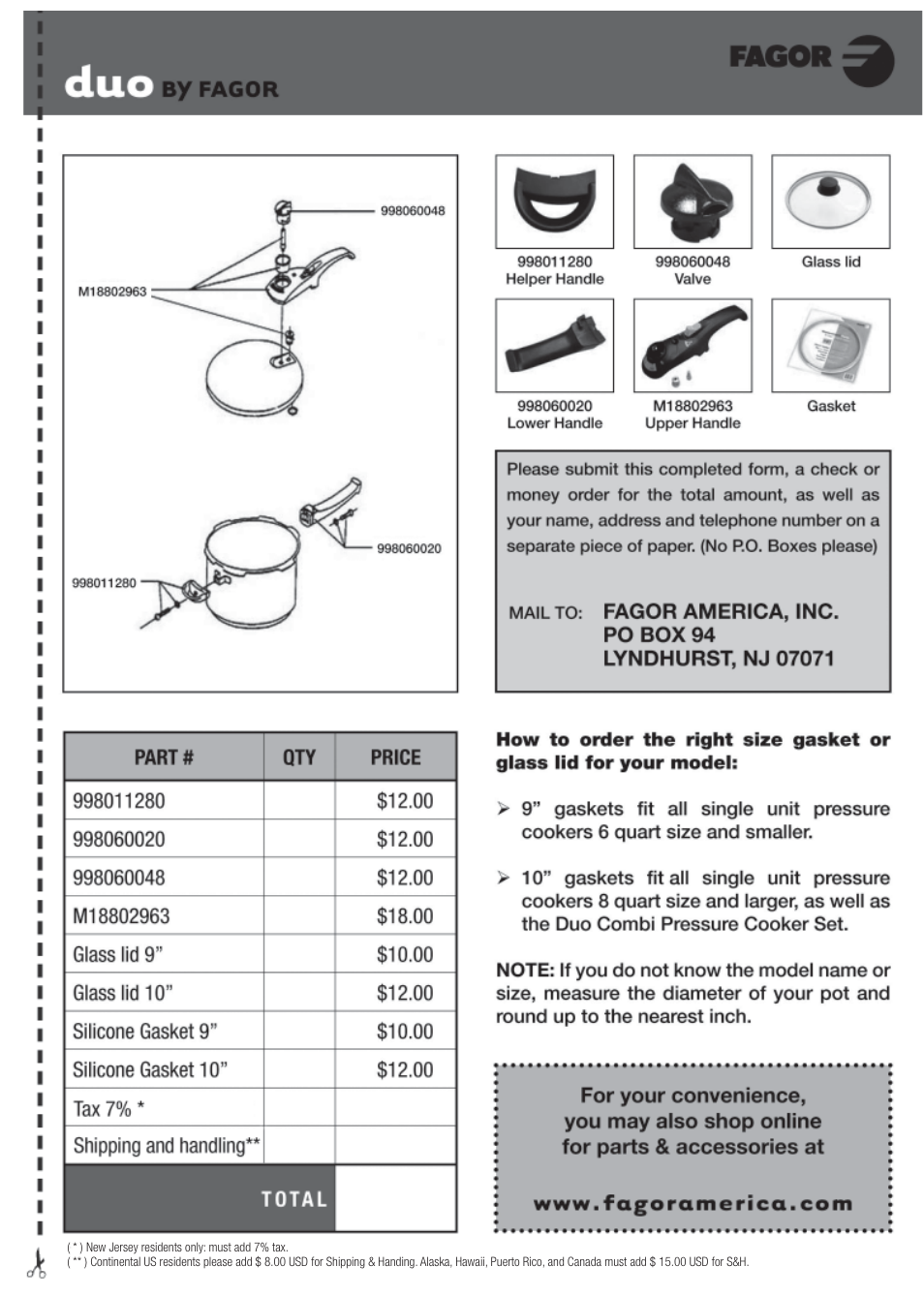 Fagor America Electric Pressure Cooker User Manual | Page 75 / 76