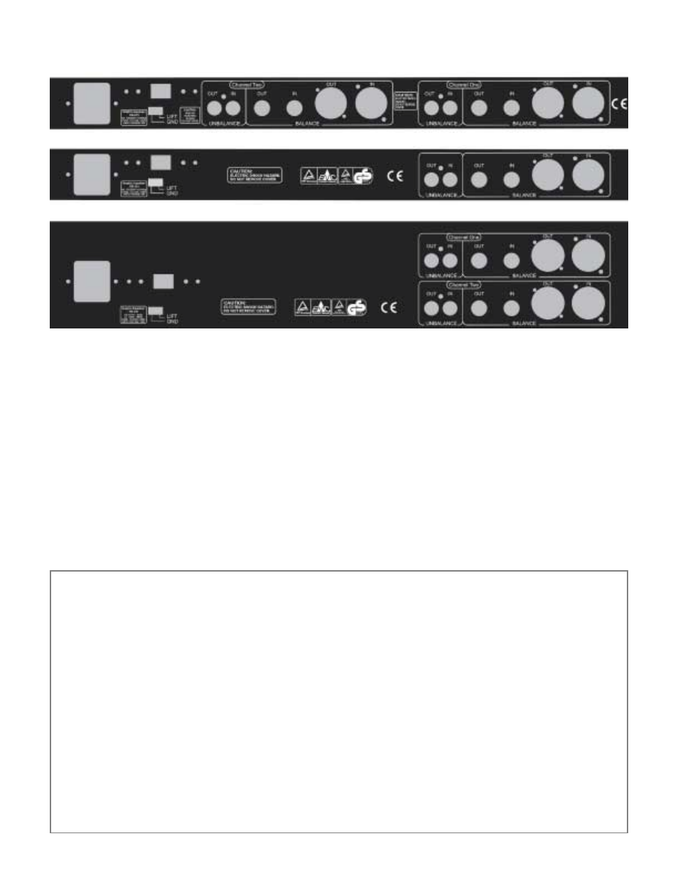 Specifica, Specifica specifications tions tions tions tions | Furman Sound RackRider RR-215 User Manual | Page 2 / 2