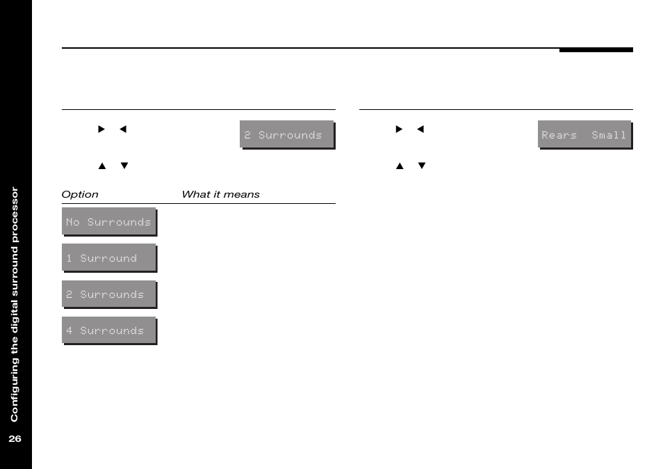 Specifying number, Specifying type | Meridian Audio 565 User Manual | Page 30 / 66