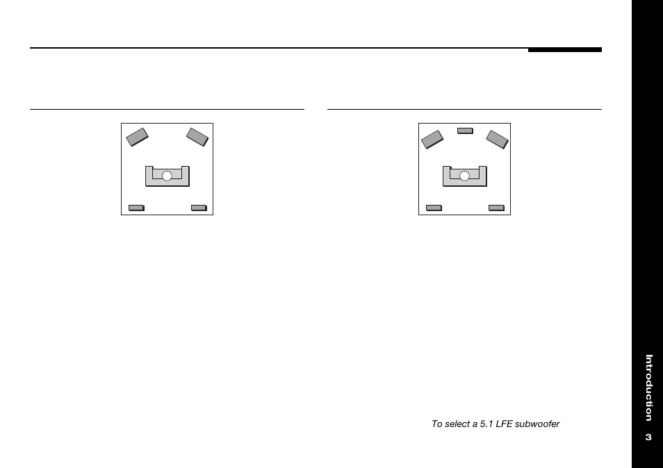 Five-channel surround system, Four-channel surround system, Home cinema | Lfe subwoofer, Mono subwoofer, Mono | Meridian Audio 565 User Manual | Page 7 / 66