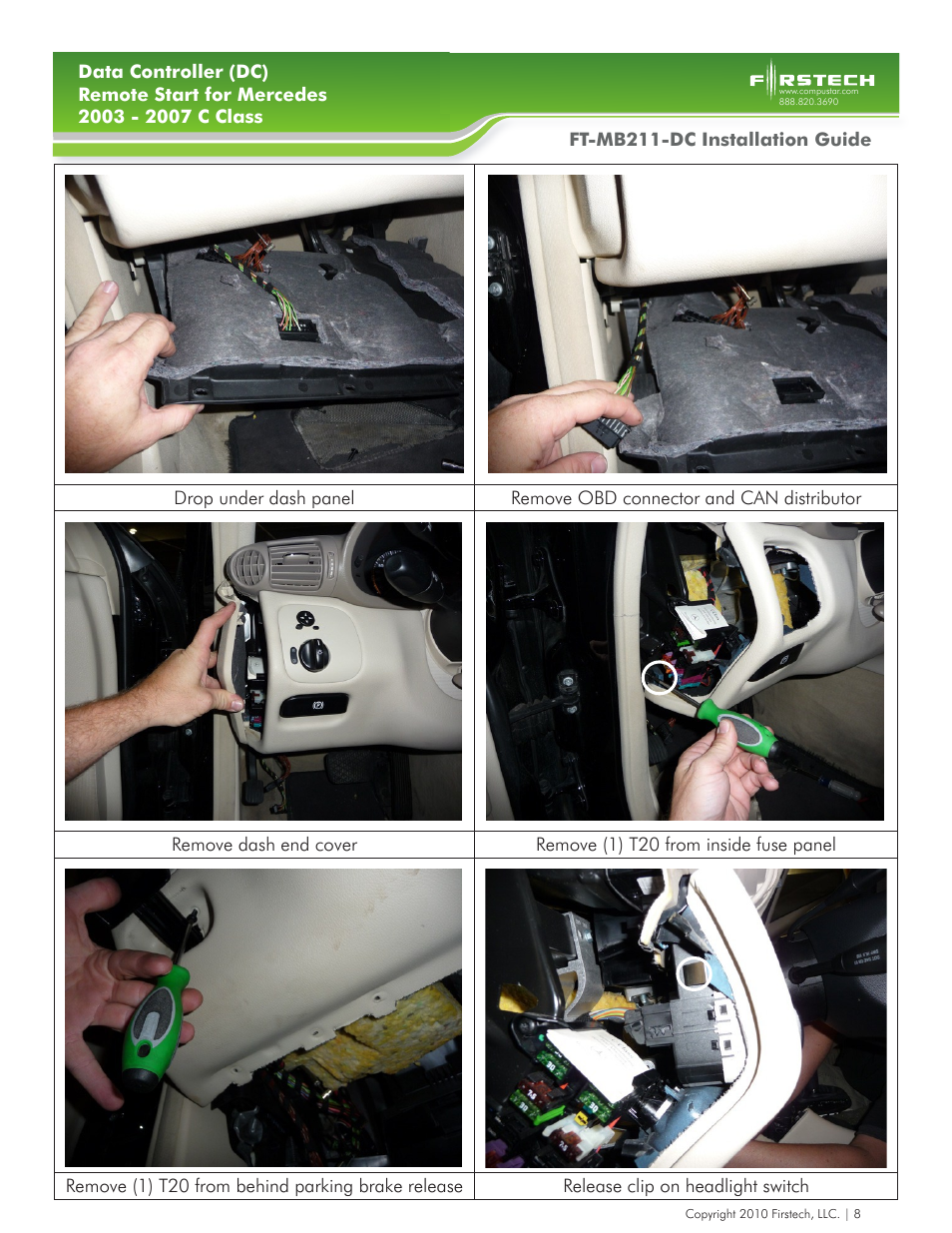 Firstech, LLC. FT-MB211-DC User Manual | Page 8 / 10