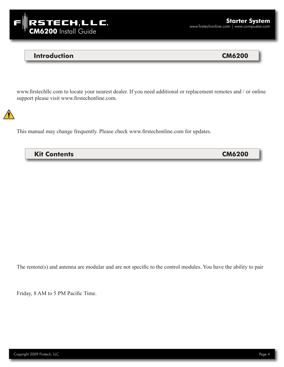 Cm6200 install guide | Firstech, LLC. CM6200 User Manual | Page 4 / 33