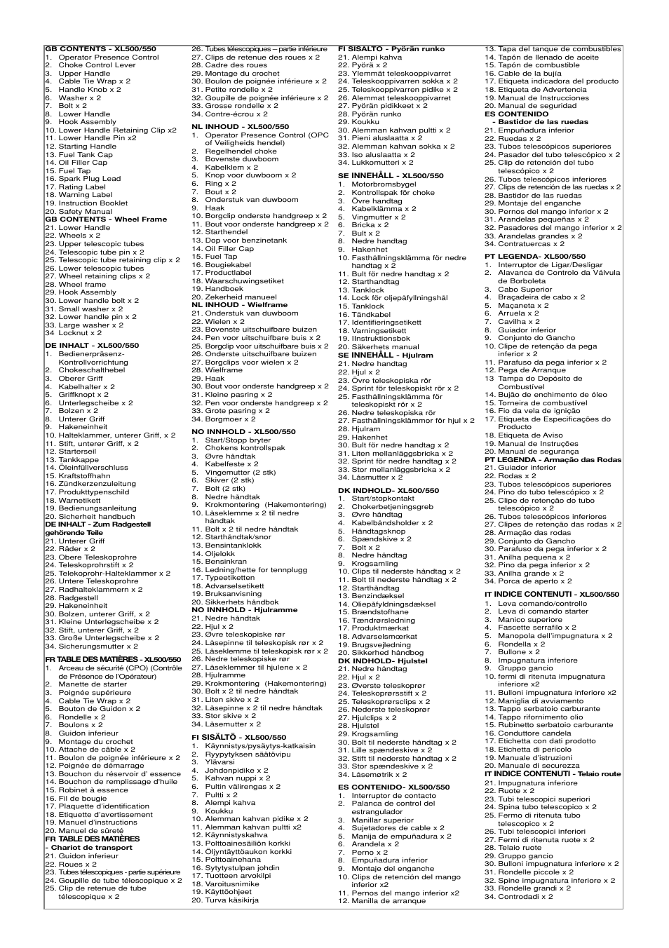 Flymo XL550 User Manual | Page 4 / 40