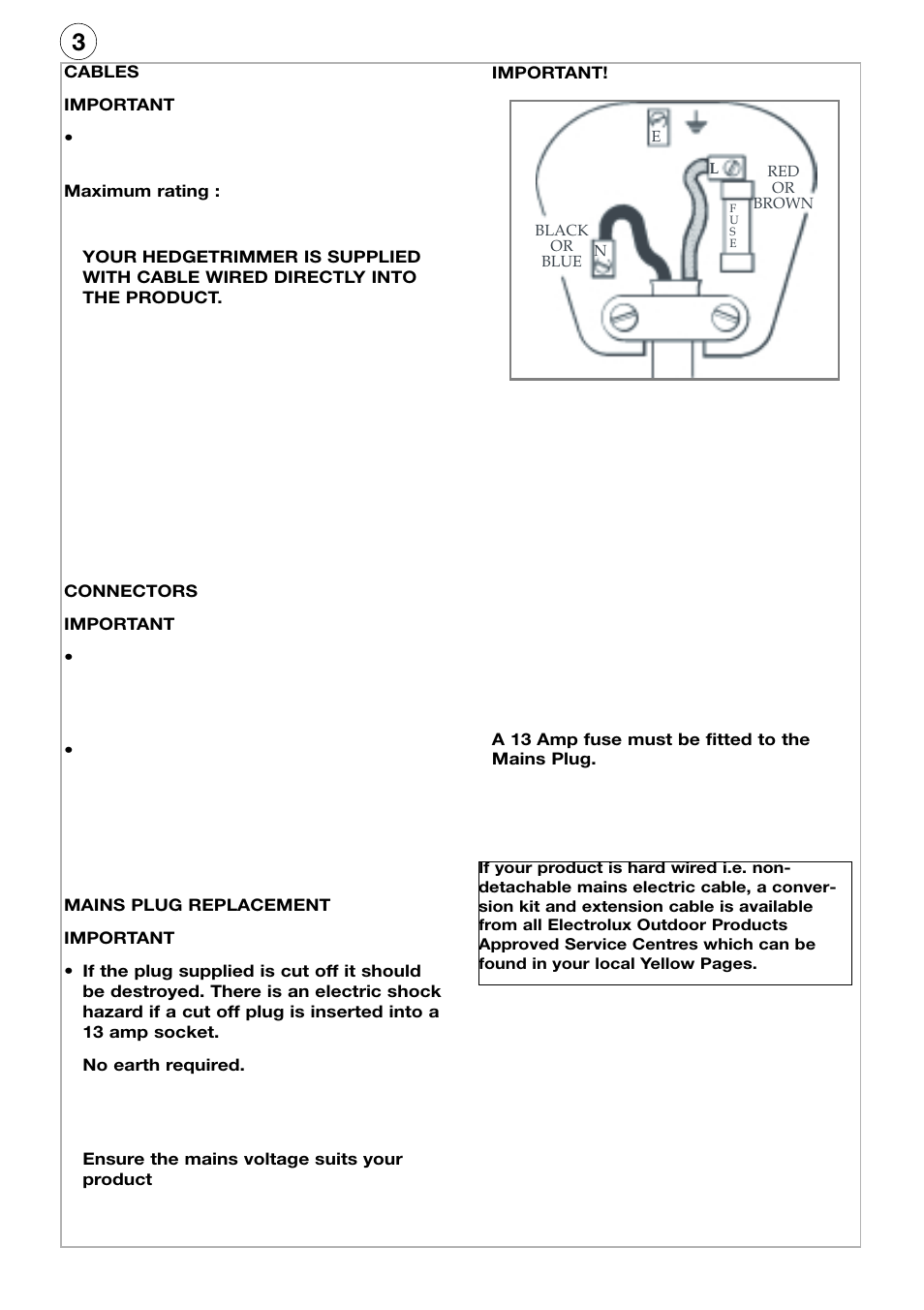 Flymo Electrolux HT53s User Manual | Page 4 / 8