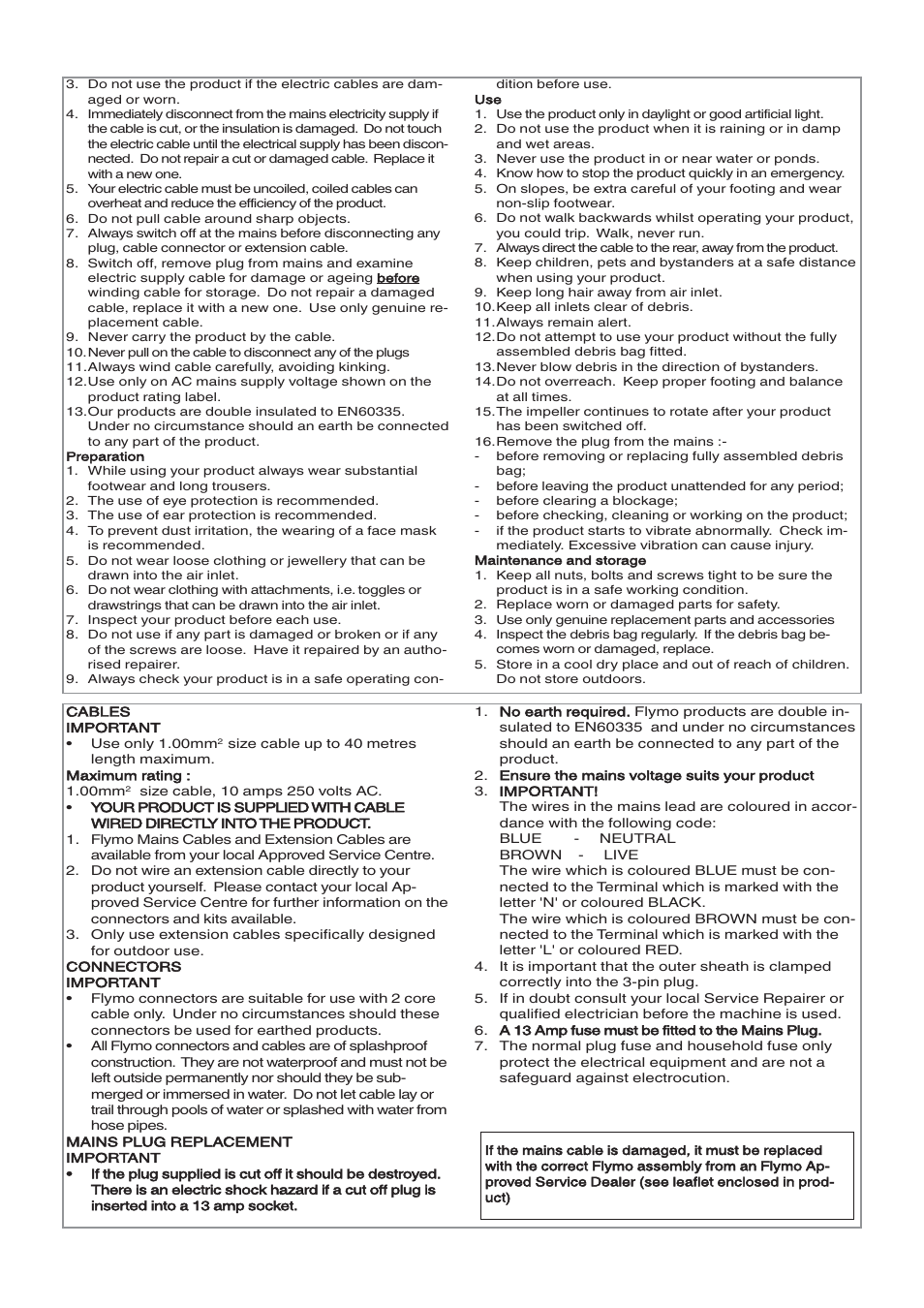 Flymo Twister 2000 User Manual | Page 3 / 8