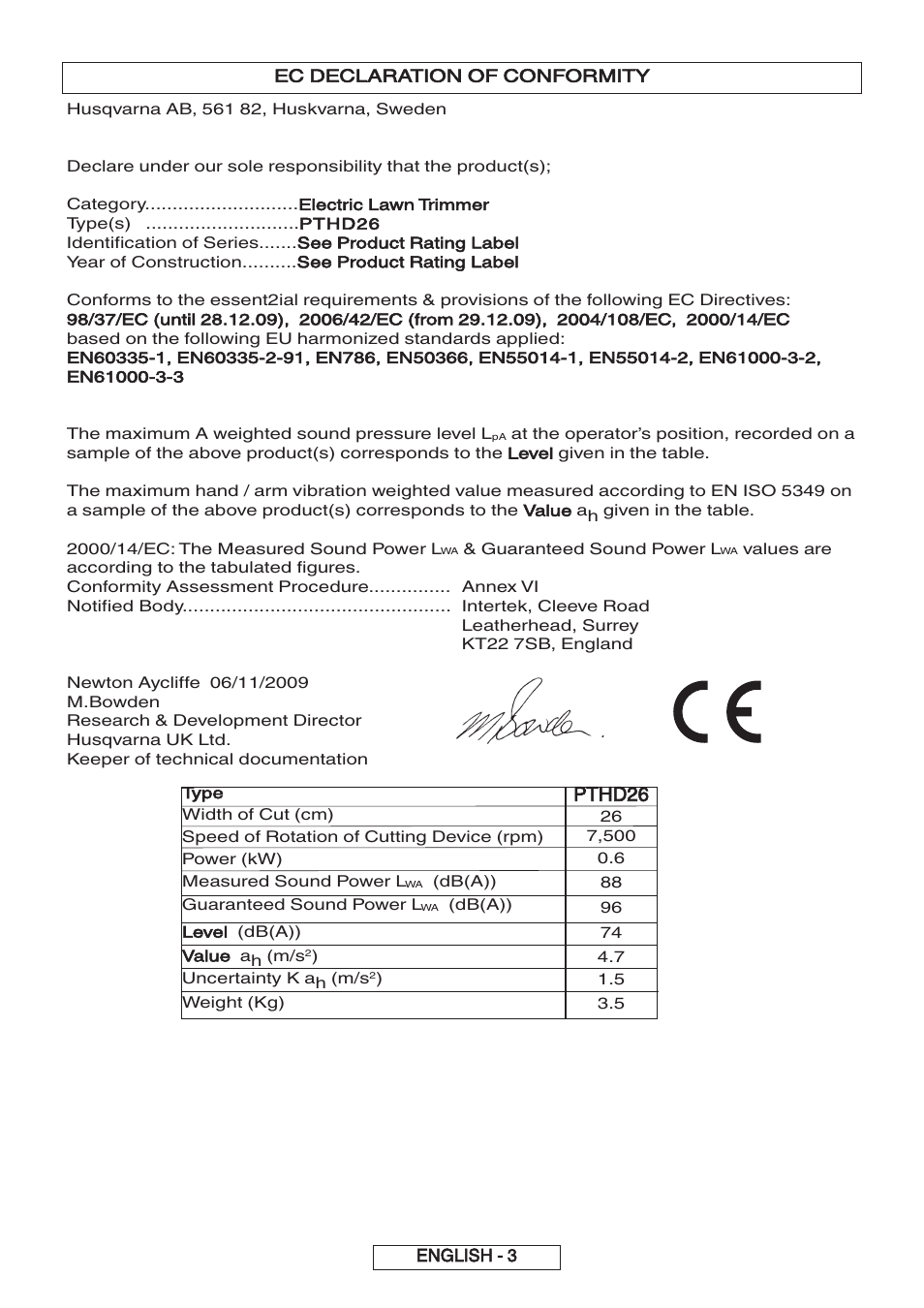 Pthd26 | Flymo 600 HD User Manual | Page 10 / 80