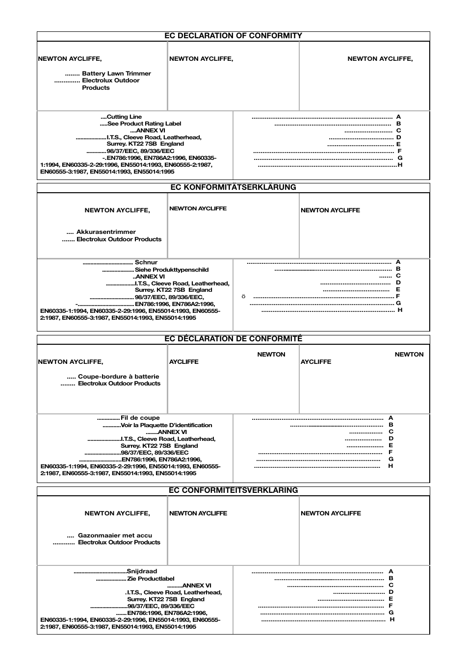 Flymo Electrolux CT250X User Manual | Page 10 / 14