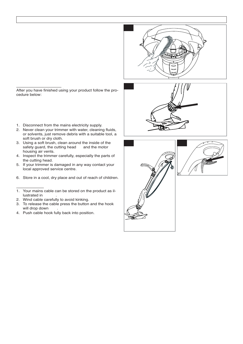 Maintenance w v, X2 x1 | Flymo 500 XT User Manual | Page 7 / 9