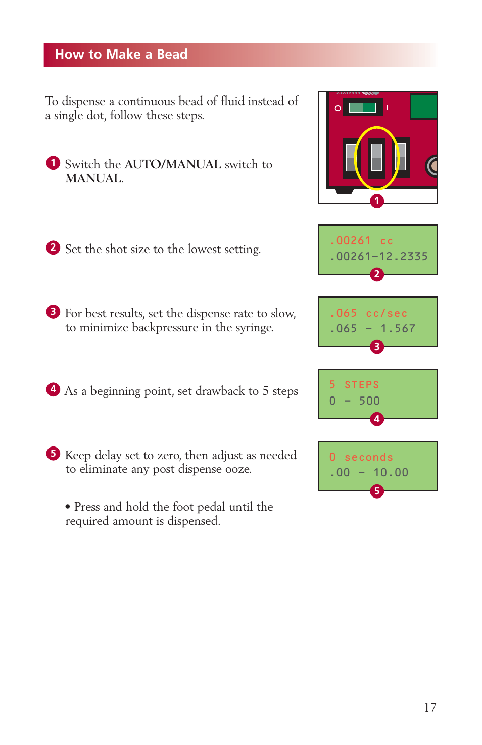 How to make a bead | Fishman AIRFREE LDS9000 User Manual | Page 17 / 32