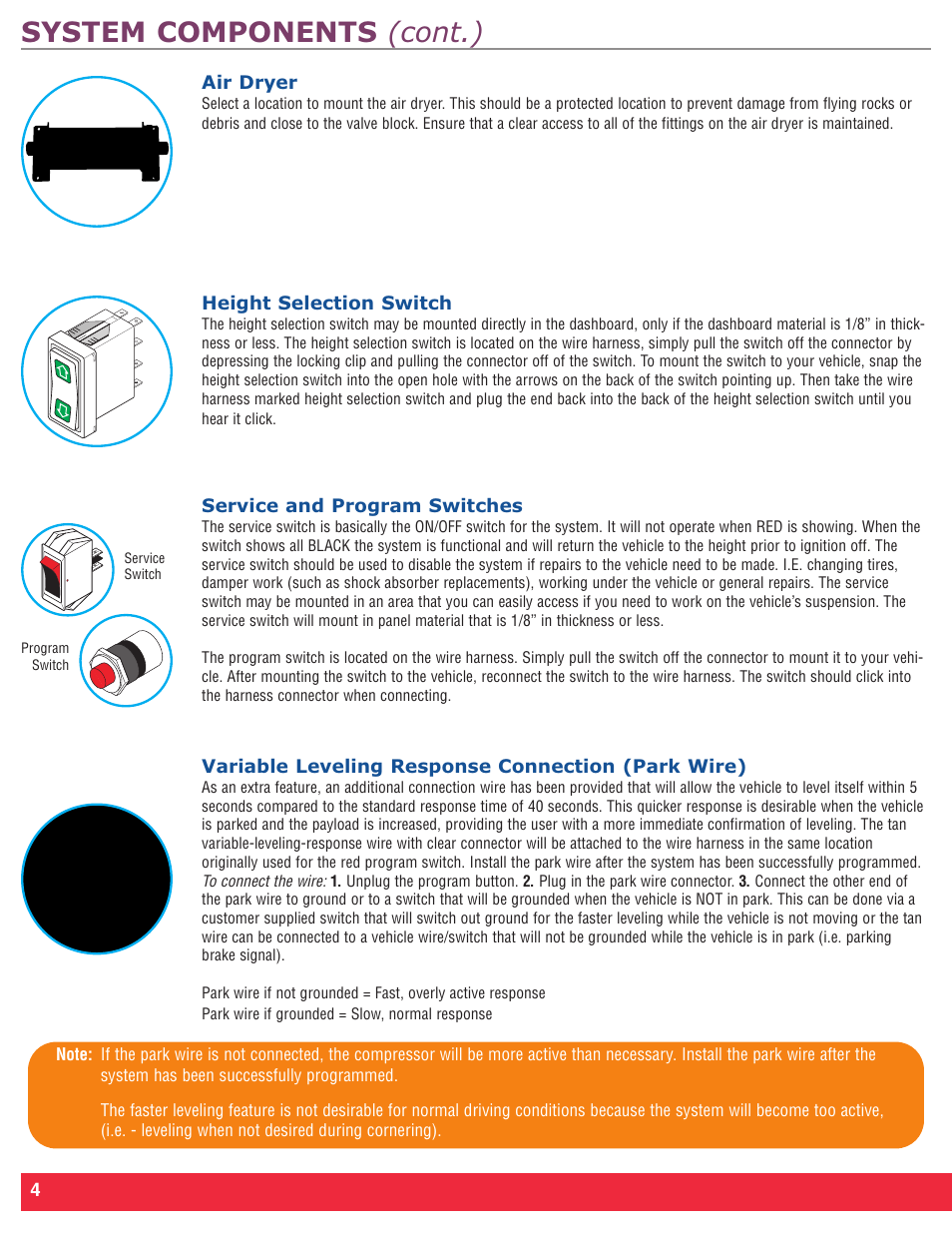 System components (cont.) | Firestone Intelli Ride 2230 User Manual | Page 8 / 20