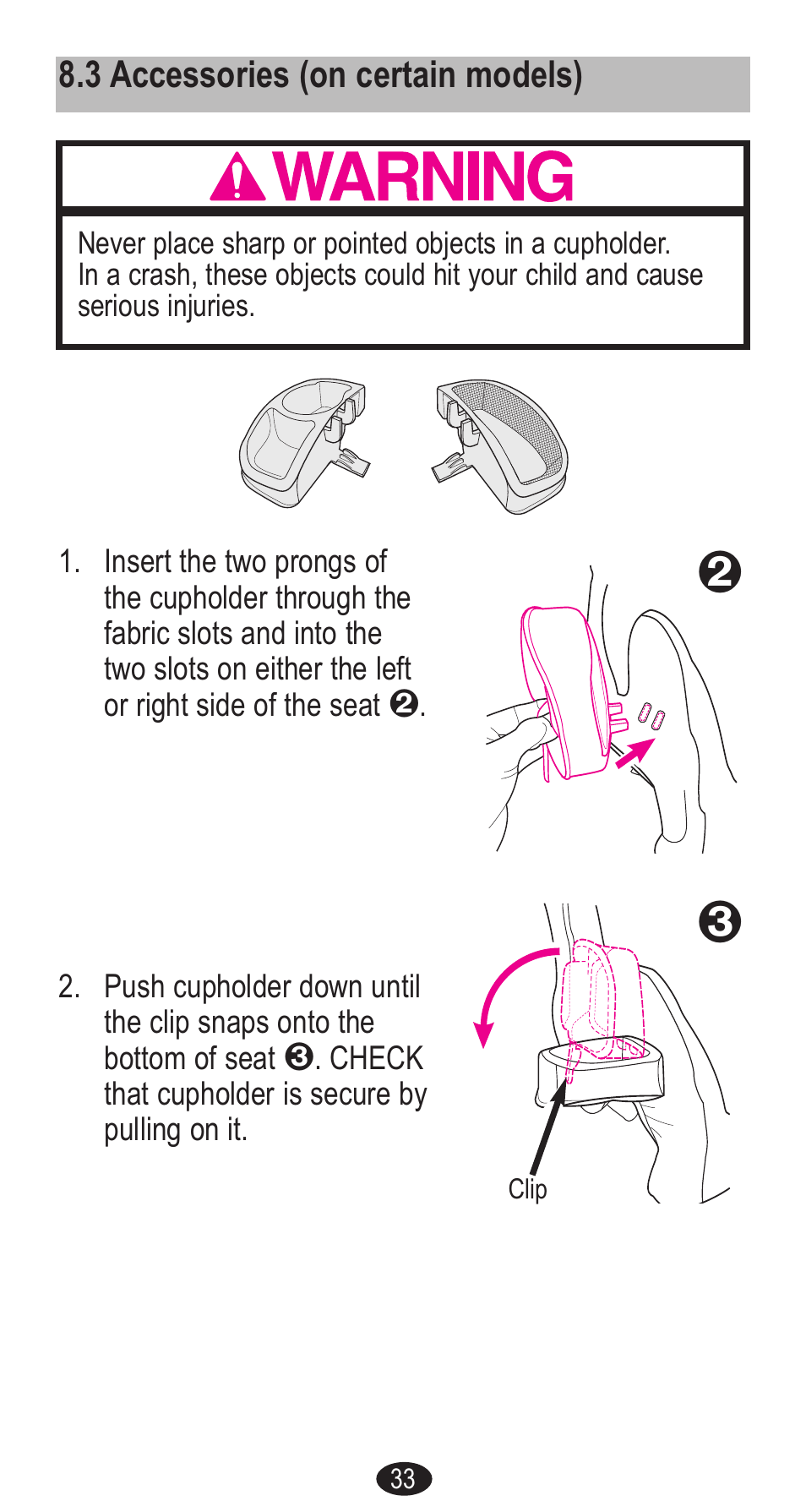 Graco Forward Facing Child Restraint User Manual | Page 33 / 76