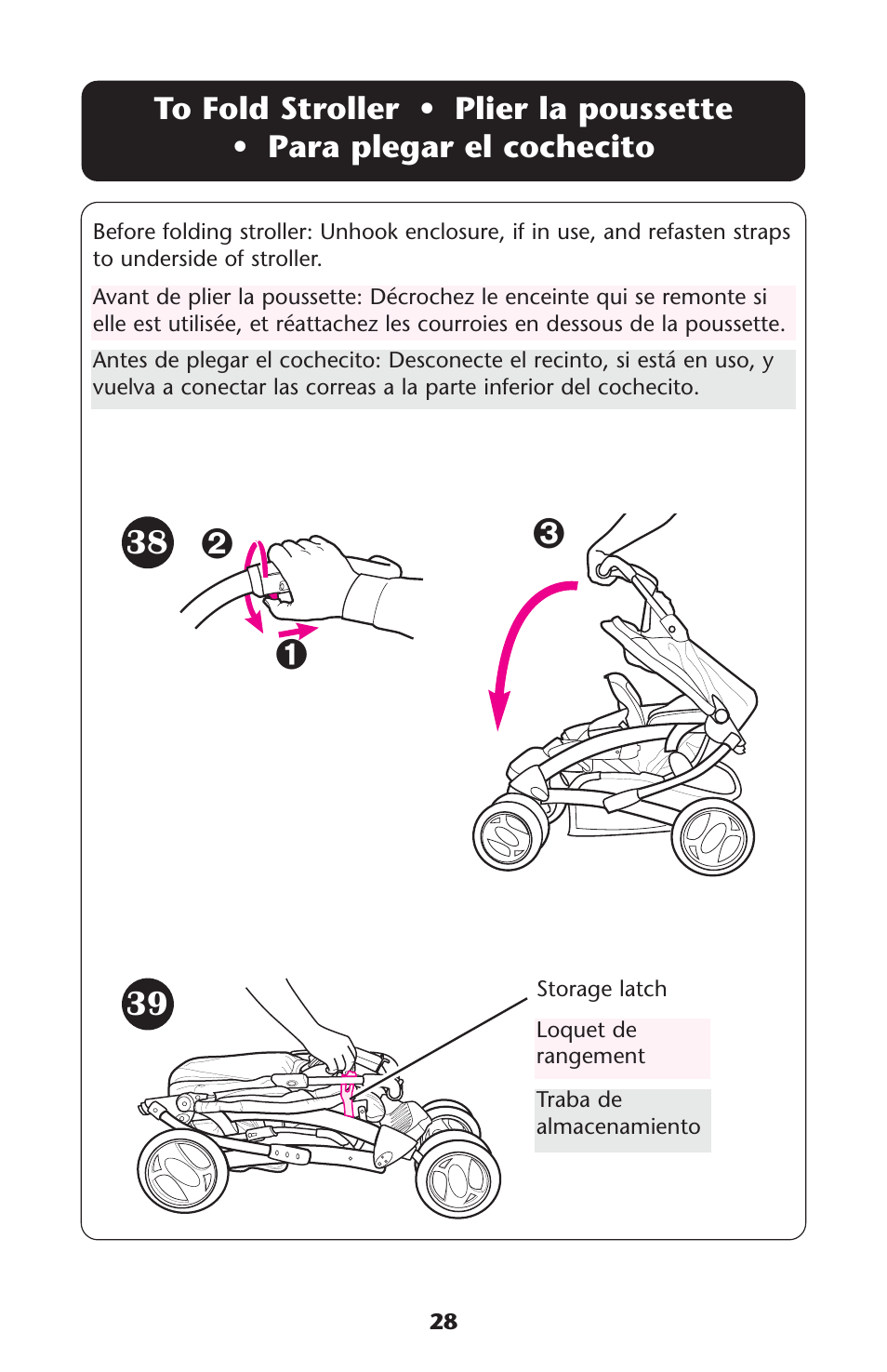 Graco Quattro Tour 1749531 User Manual | Page 28 / 128