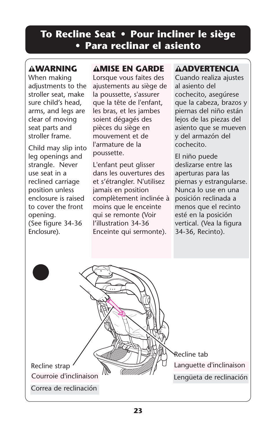 4o s | Graco 1760752 User Manual | Page 23 / 36